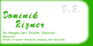 dominik rizner business card